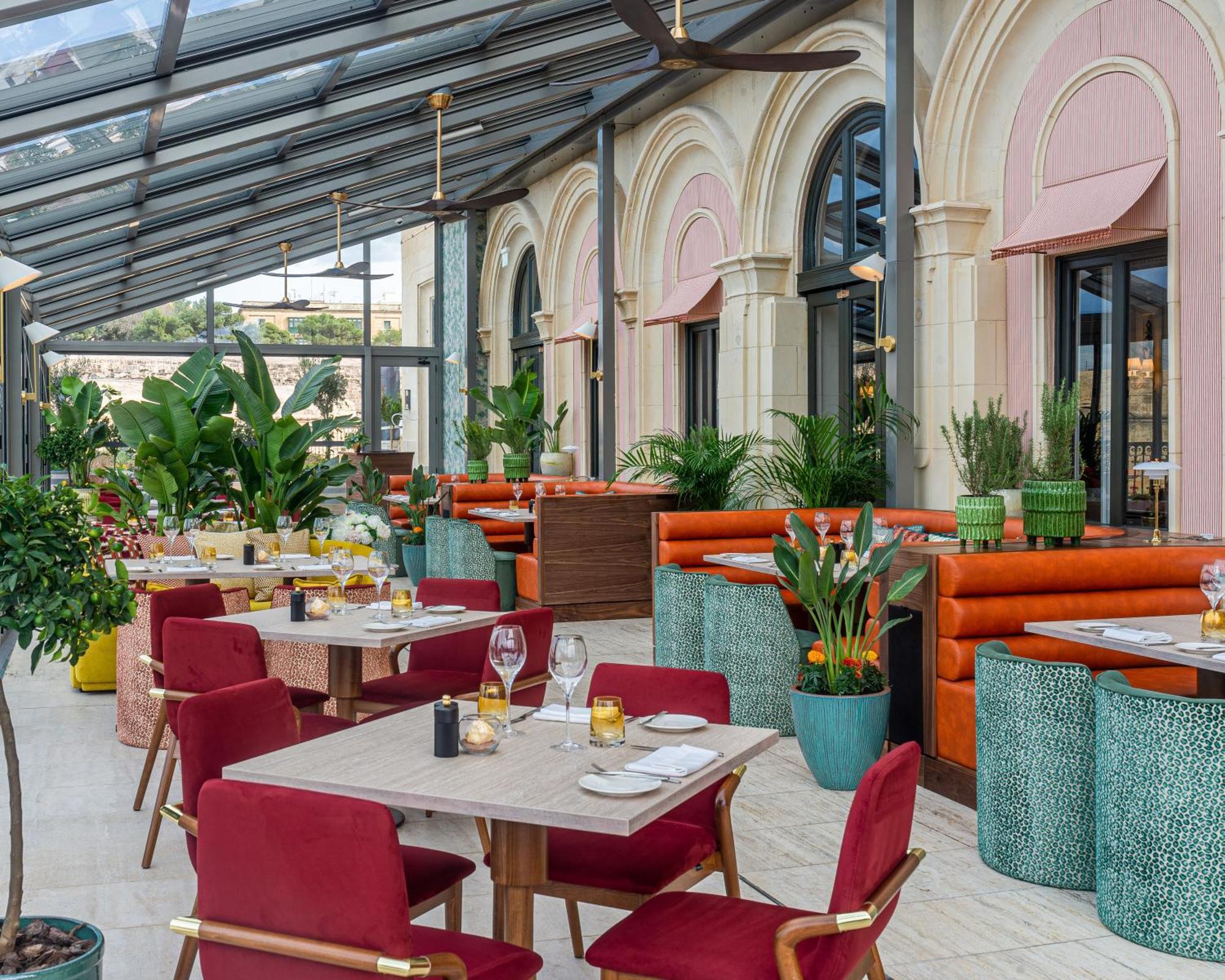 The Phoenicia Malta - The Leading Hotels Of The World Floriana Exterior photo Restaurant in the hotel